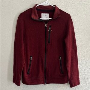 Sonoma Maroon Zip-Up Jacket